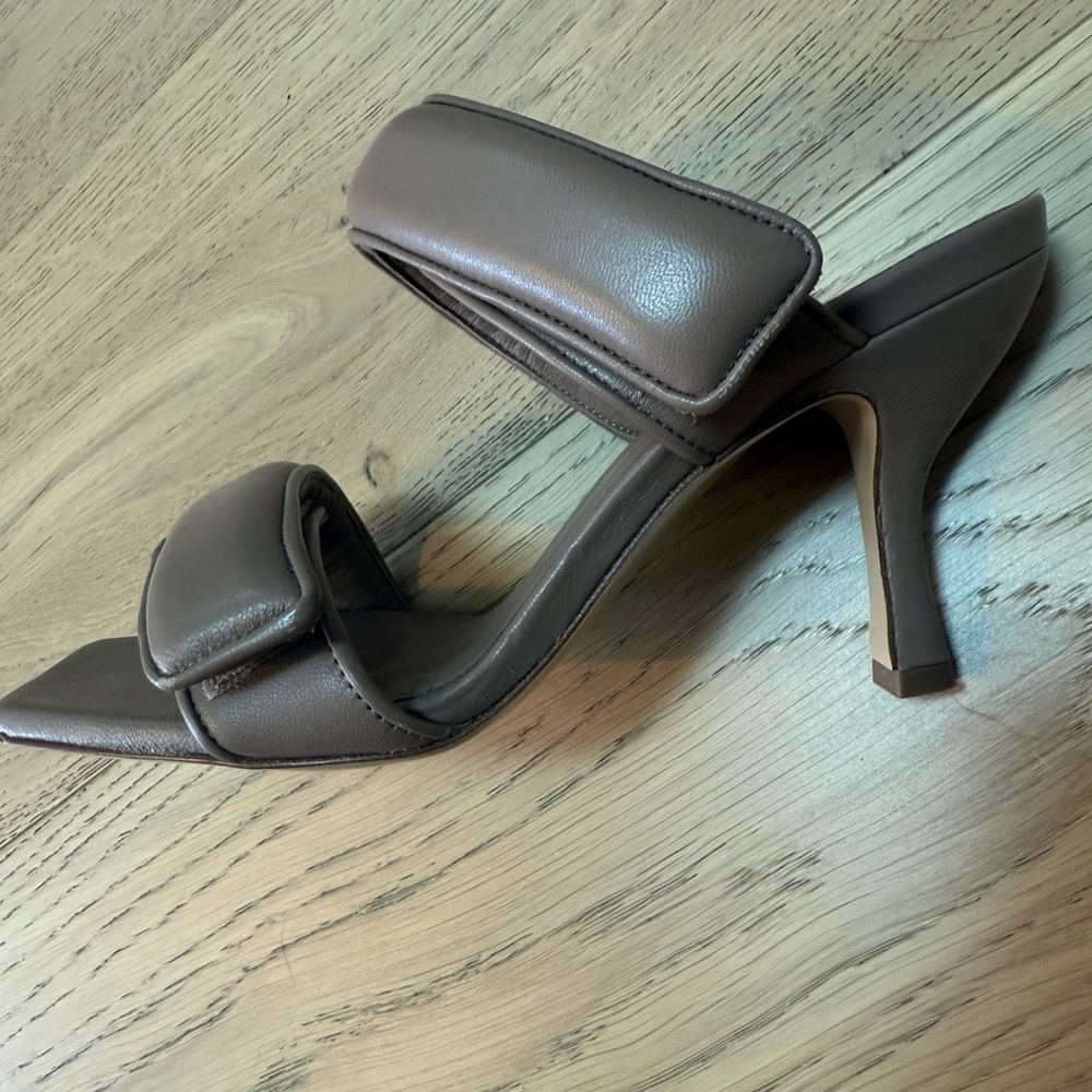 Gia Borghini Brown Block Heel Sandals
